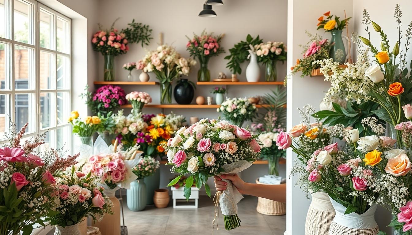 Seasonal flower arrangements